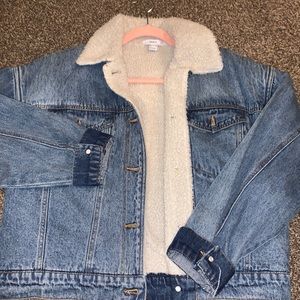 Forever 21 Faux Fur Jean Jacket